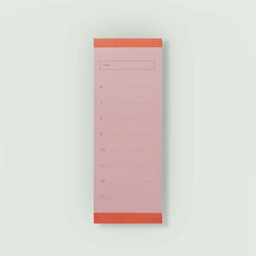 Clipmatic Reminder Notepad | Red Daily Planner | Clipmatic