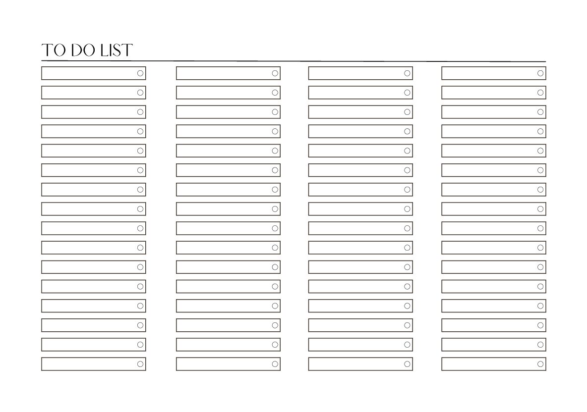 To Do List
