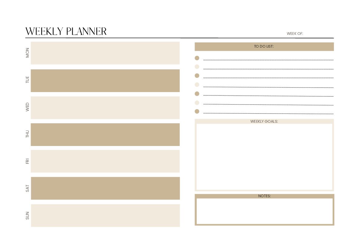 Weekly Planner