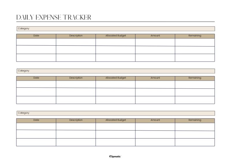 Daily Expense Tracker