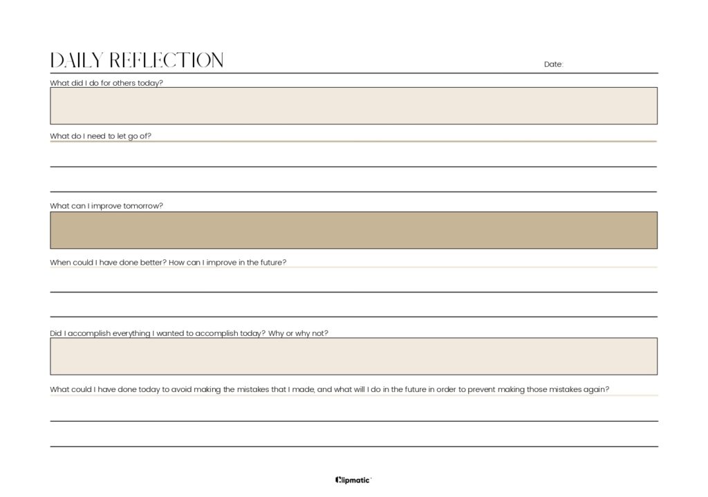 Daily Reflection - Clipmatic