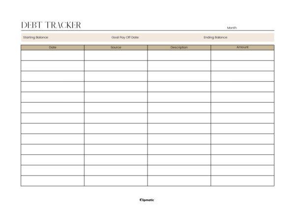 Debt Tracker