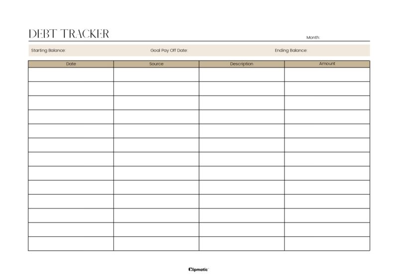 Debt Tracker