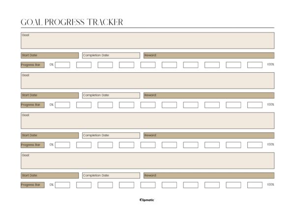 Goal Progress Tracker
