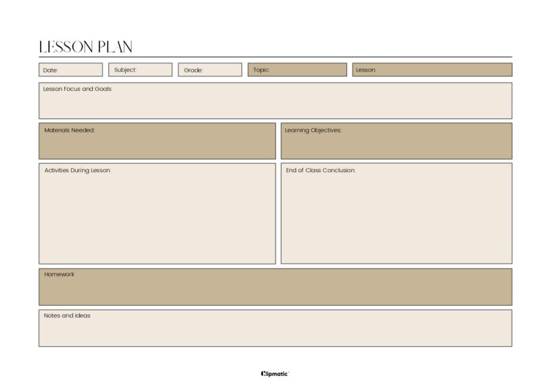 Lesson Plan