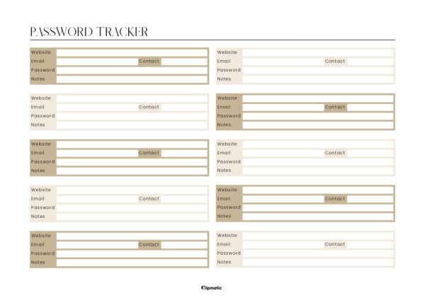 Password Tracker