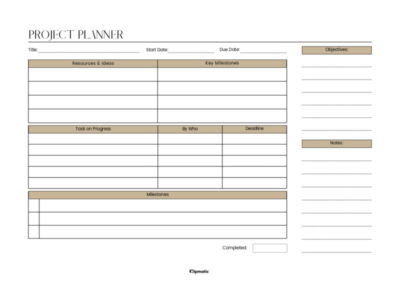 Project Planner