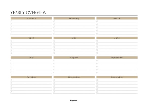 Yearly Overview